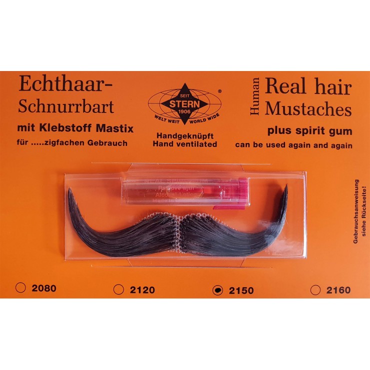 Moustache Elégan brune luxe