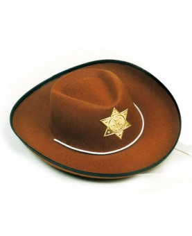 Chapeau cowboy brun
