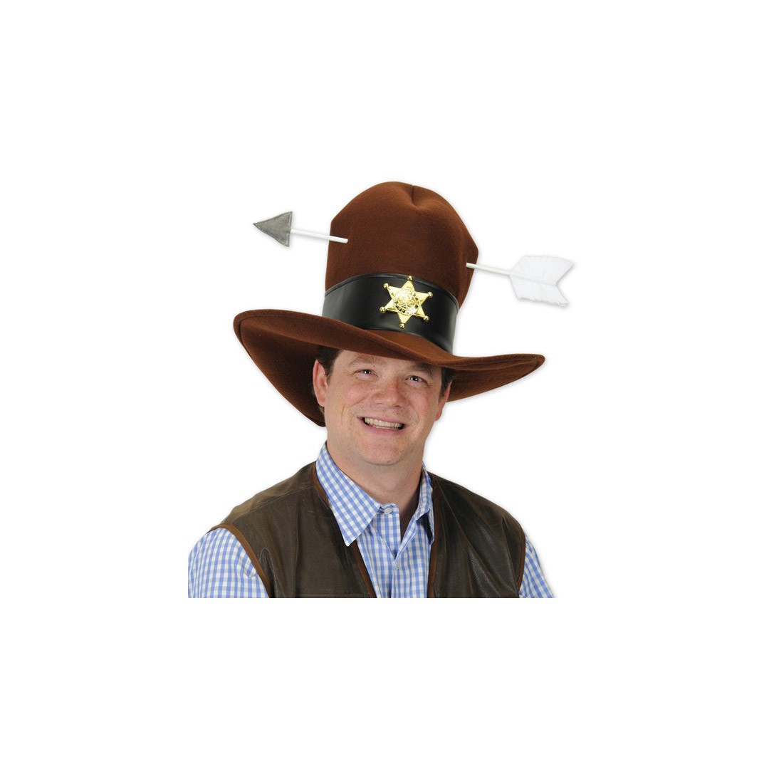 Chapeau cowboy attaqué