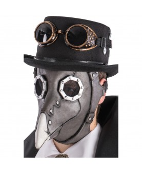 Masque de corbeau steampunk