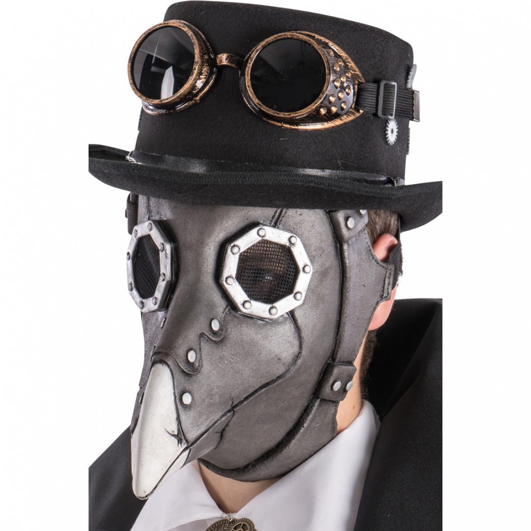 Masque de corbeau steampunk