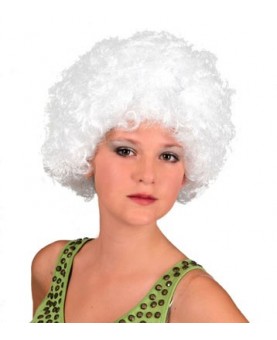 Perruque Afro Hippie Blanche