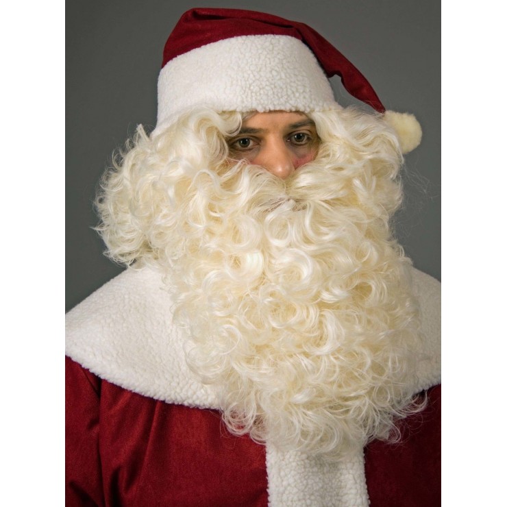 Set barbe et perruque père Noël grand luxe