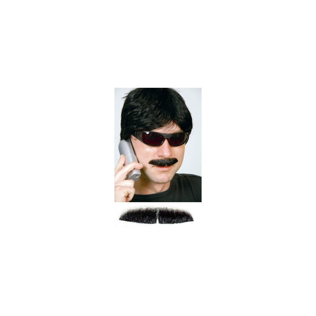 Fausse moustache noire de luxe