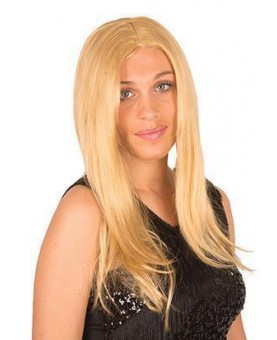 Perruque longue blonde
