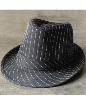 Borsalino noir rayé