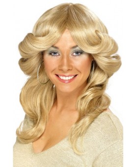 Perruque 70's flick blonde