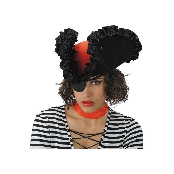 Tricorne femme pirate