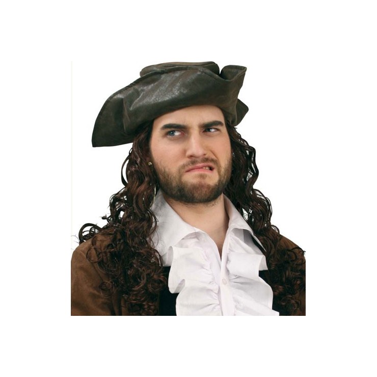 Tricorne Pirate avec cheveux