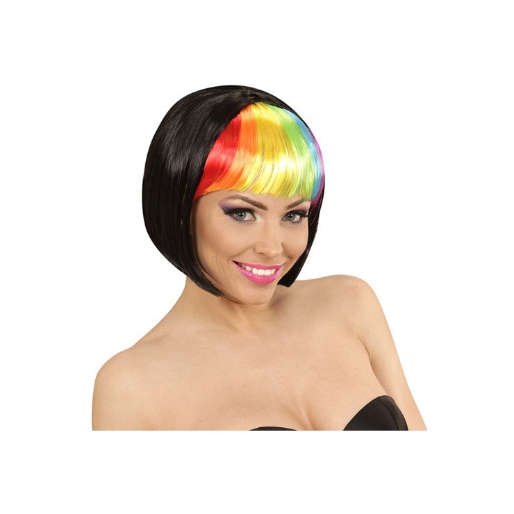 Perruque rainbow rave