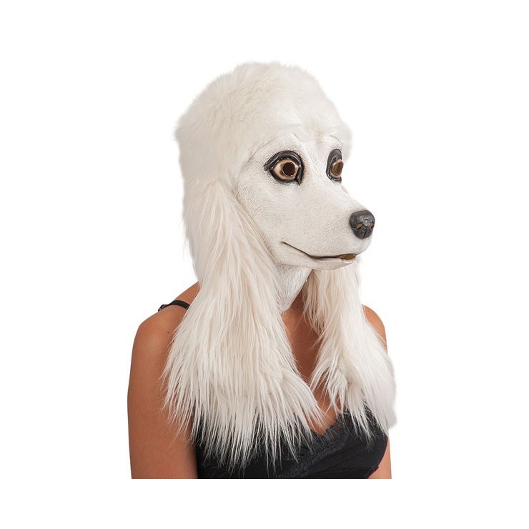 Masque caniche blanc