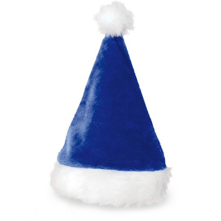 Bonnet père Noël bleu