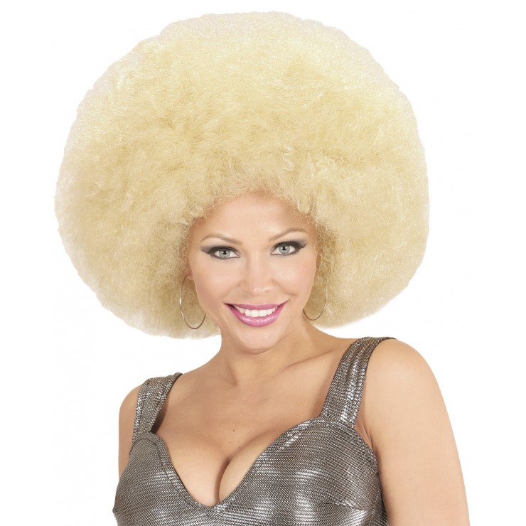 Perruque afro blonde extra volume