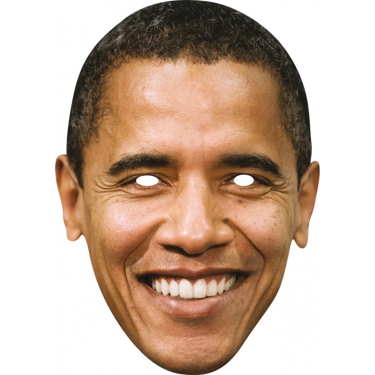 Masque carton Barack obama