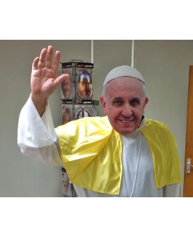 Masque carton pape François