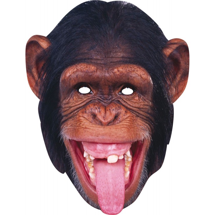 Masque carton Chimpanzé