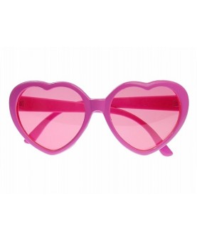 Lunettes coeurs rose