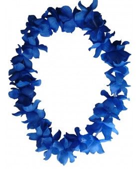 Collier hawaïen bleu
