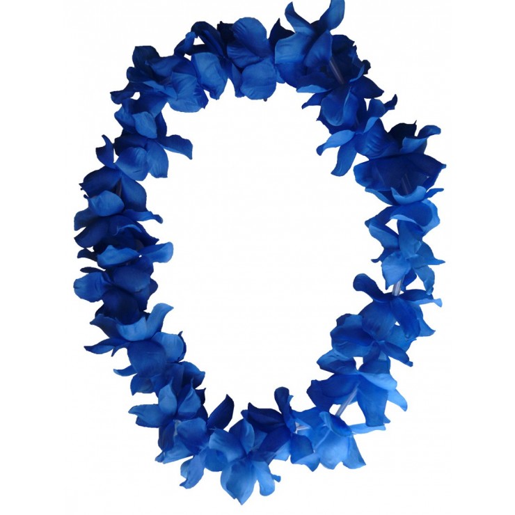 Collier hawaïen bleu