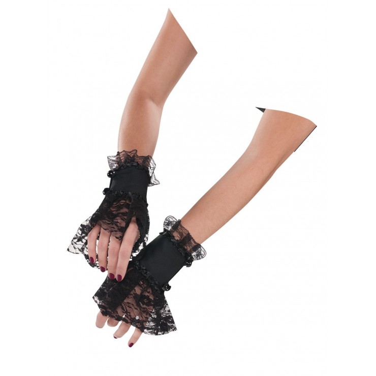 Mitaines dentelle noire