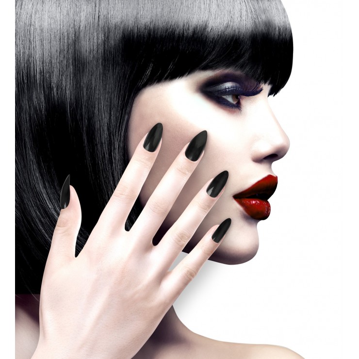 Faux ongles noirs
