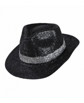 Chapeau Borsalino noir pailleté