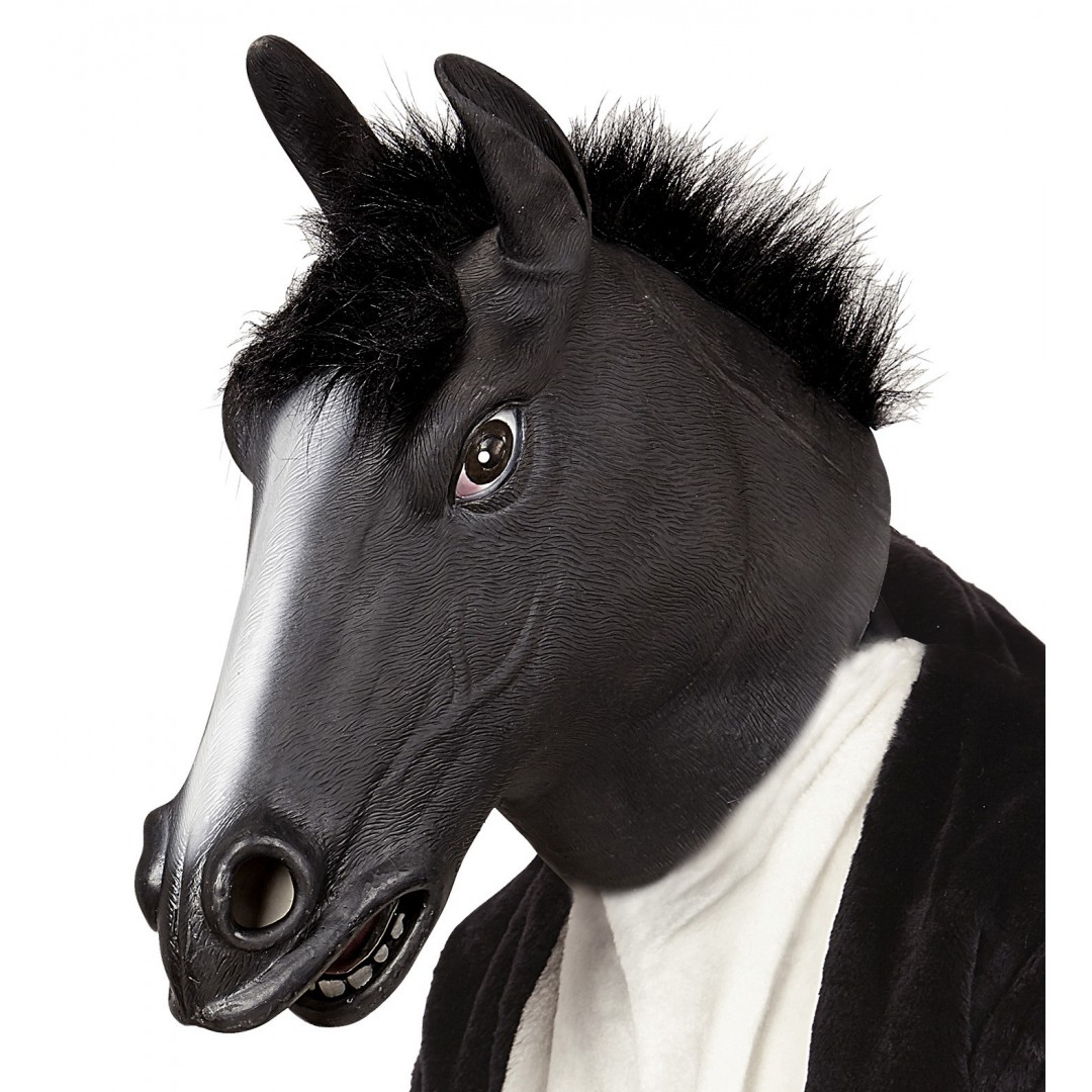Masque cheval noir