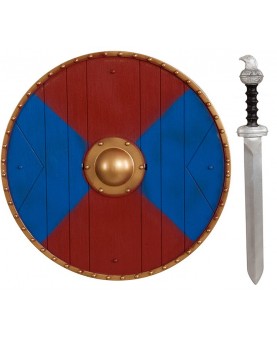 Set viking bleu et rouge