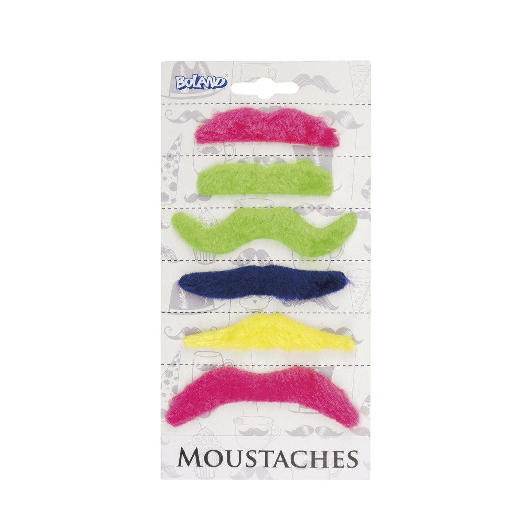Moustache fantaisie x6