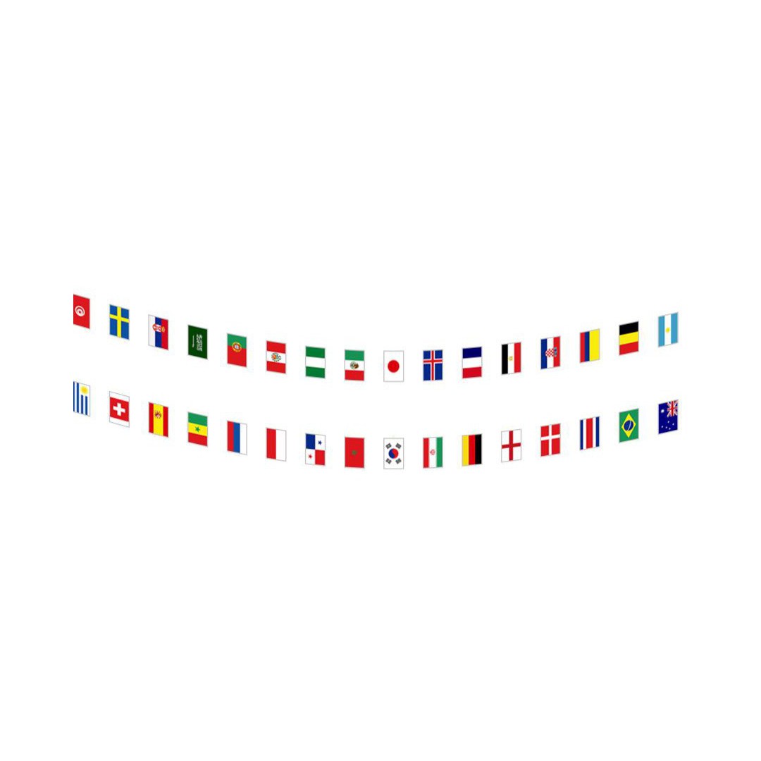 Guirlande coupe du monde 2022 32 pays